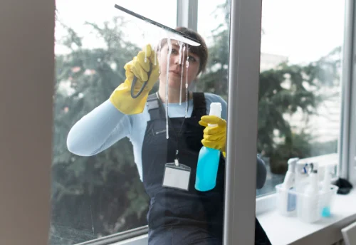 Nettoyage de vitres intérieures et extérieures à Grilly